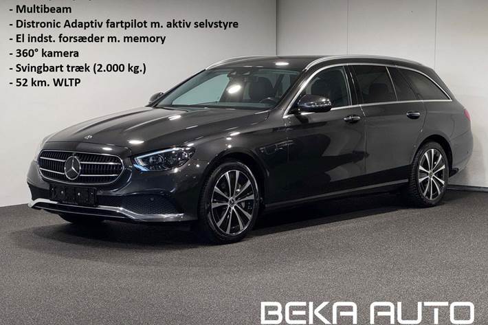 Grå Mercedes E300 de fra 2021