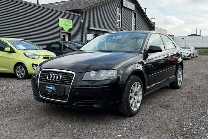 Sort Audi A3 fra 2006