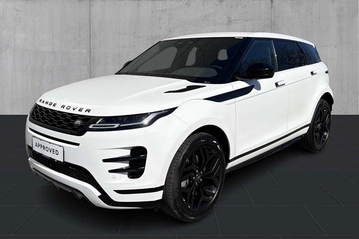 Hvid Land Rover Range Rover evoque fra 2023 set udefra