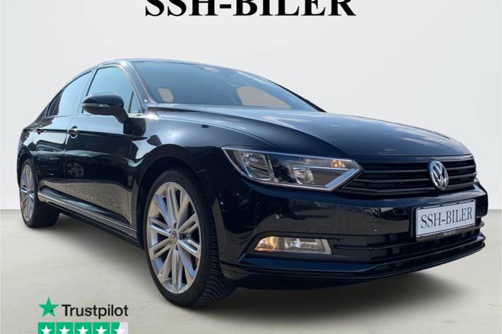 Sort VW Passat fra 2019