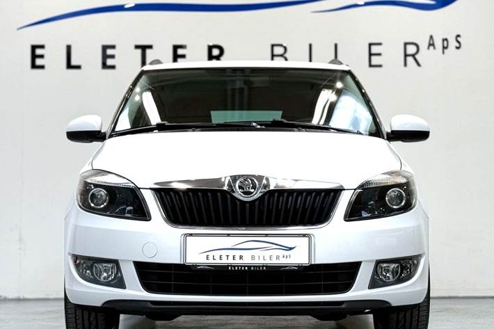 Hvid Skoda Fabia fra 2015