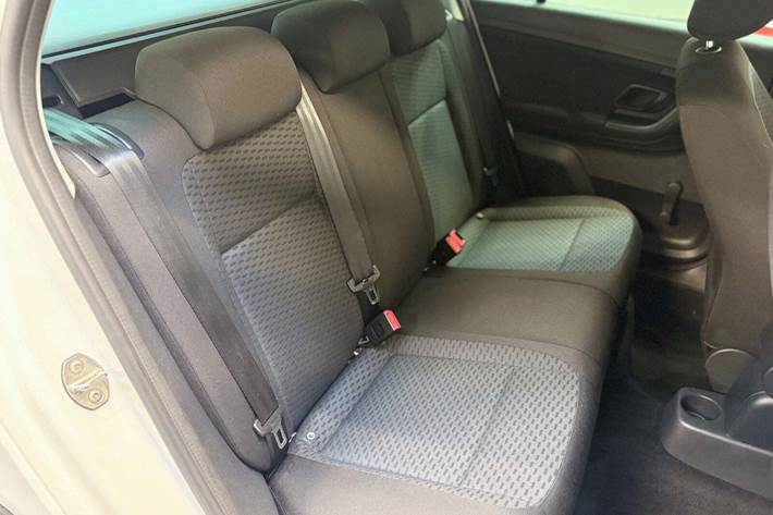 Hvid Skoda Fabia fra 2015