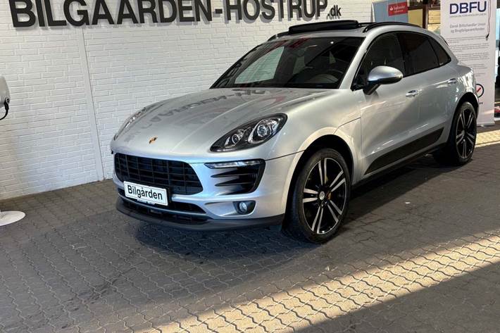 Sølv Porsche Macan S fra 2017