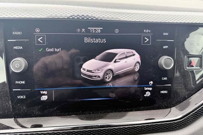 Grå VW Polo fra 2022