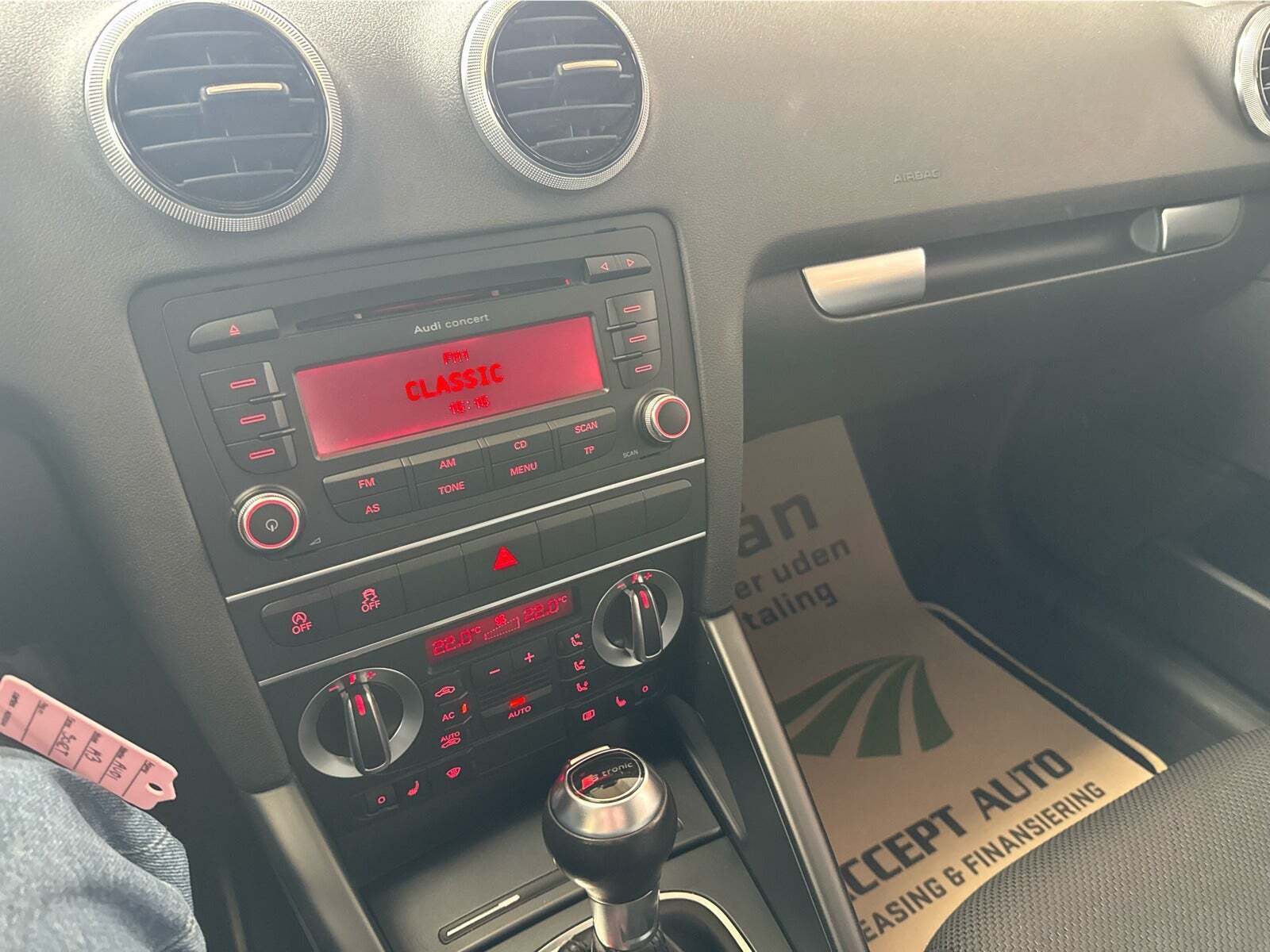 Sort Audi A3 fra 2012