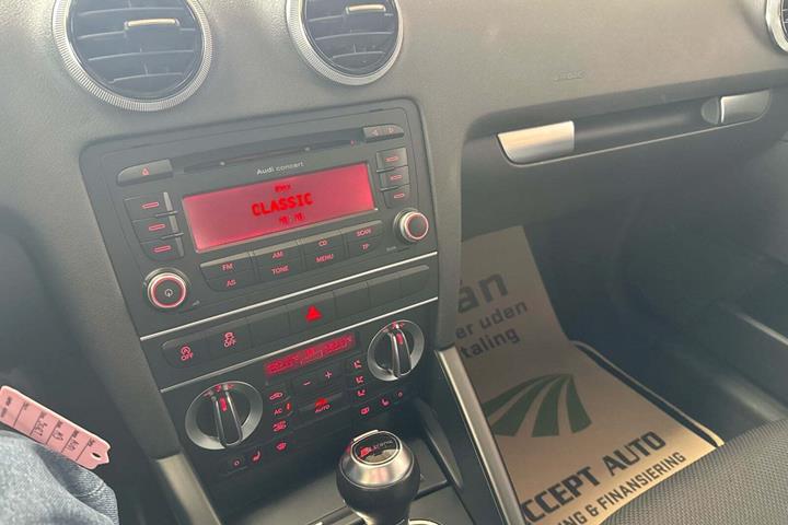 Sort Audi A3 fra 2012