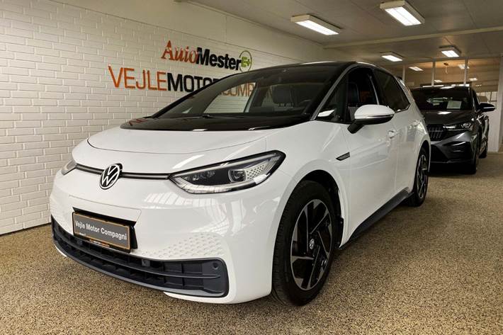Hvid VW ID.3 fra 2021