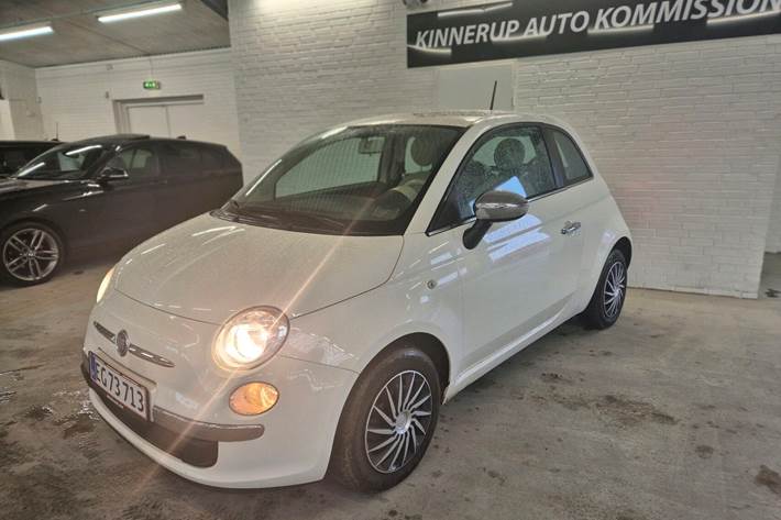 Hvid Fiat 500 fra 2014