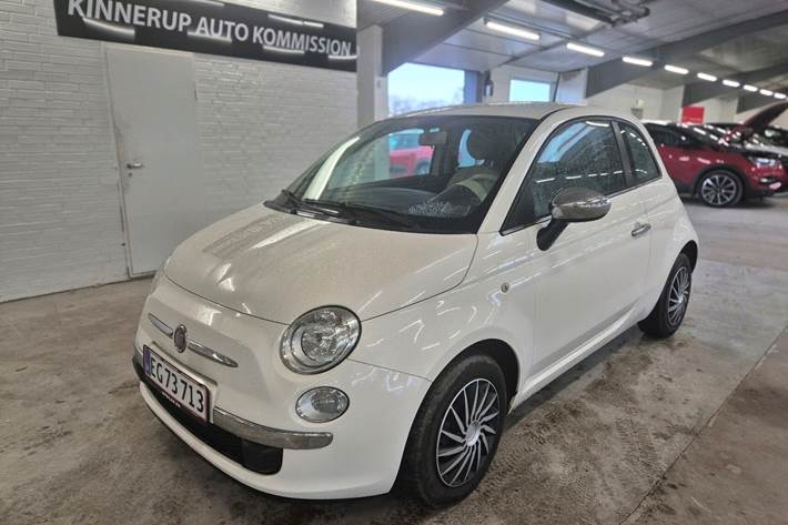 Hvid Fiat 500 fra 2014