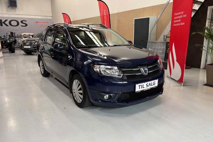 Blå Dacia Logan fra 2016