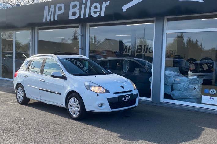 Hvid Renault Clio III fra 2012