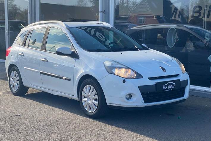 Hvid Renault Clio III fra 2012