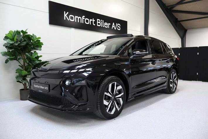 Sort Skoda Enyaq fra 2025