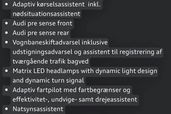Grå Audi e-tron fra 2020