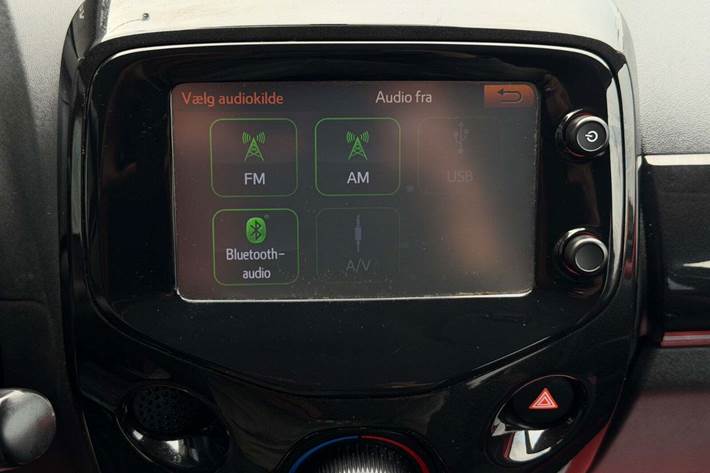 Rød Toyota Aygo fra 2015