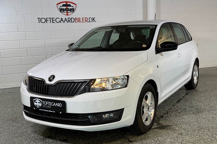 Hvid Skoda Rapid fra 2015