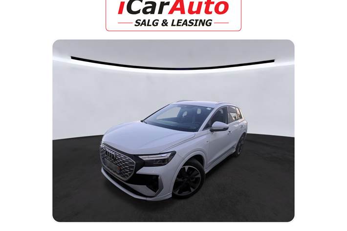 Hvid Audi Q4 e-tron fra 2023
