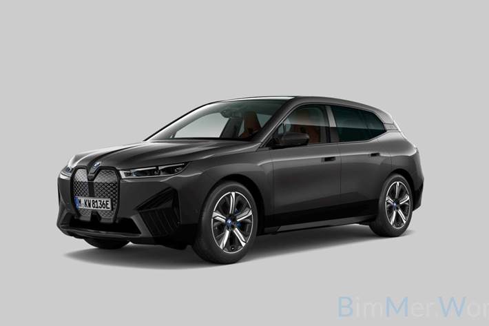 Grå BMW iX fra 2025