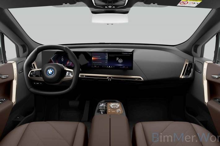 Grå BMW iX fra 2025