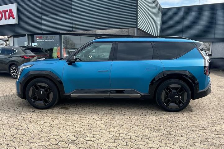 Blå Kia EV9 fra 2025