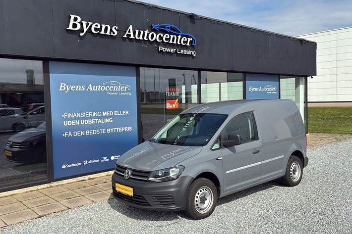 Grå VW Caddy fra 2017