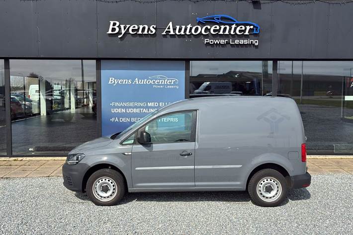 Grå VW Caddy fra 2017