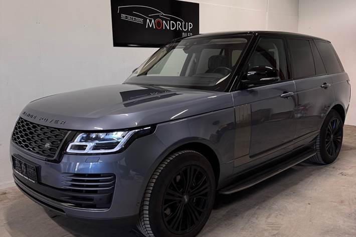 Blå Land Rover Range Rover fra 2018