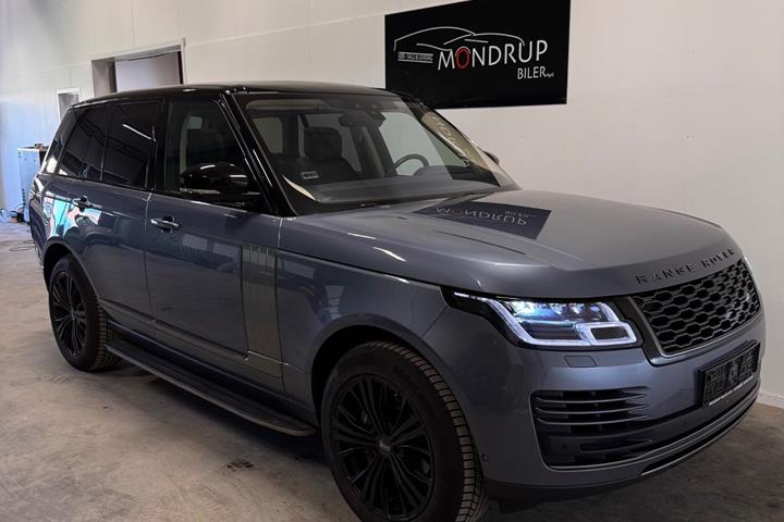 Blå Land Rover Range Rover fra 2018