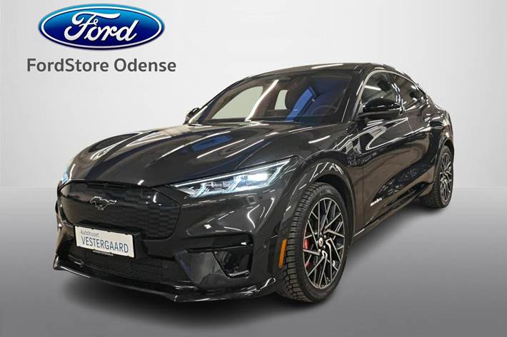 Grå Ford Mustang Mach-E fra 2021 set udefra