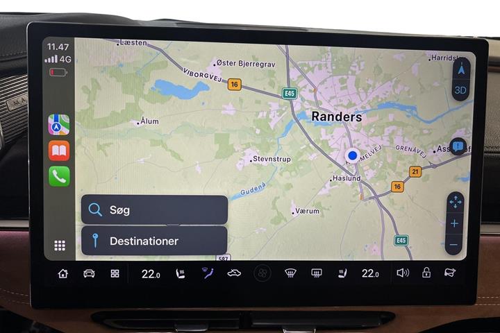 Blå Mazda 6e fra 2026