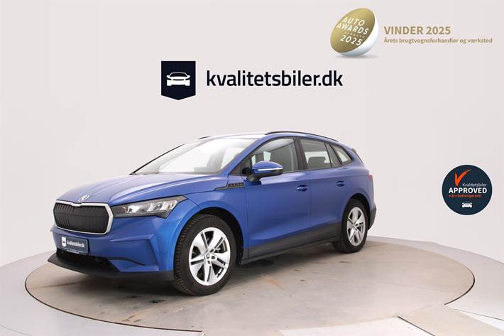Blå Skoda Enyaq fra 2024