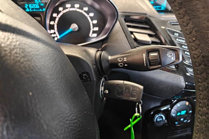 Gul Ford Fiesta fra 2015