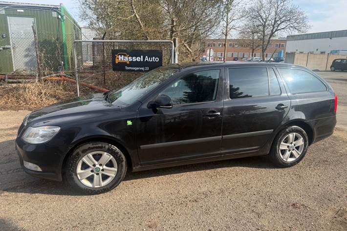 Grøn Skoda Octavia fra 2012
