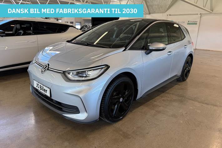 Sølv VW ID.3 fra 2025 set udefra