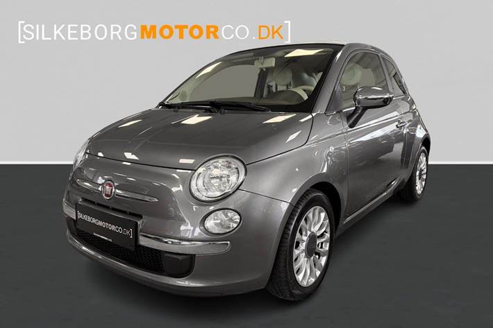 Grå Fiat 500C fra 2015