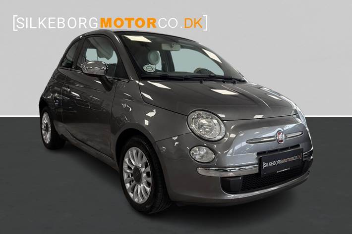 Grå Fiat 500C fra 2015