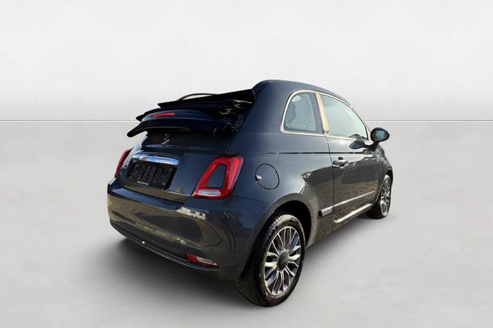Grøn Fiat 500C fra 2018