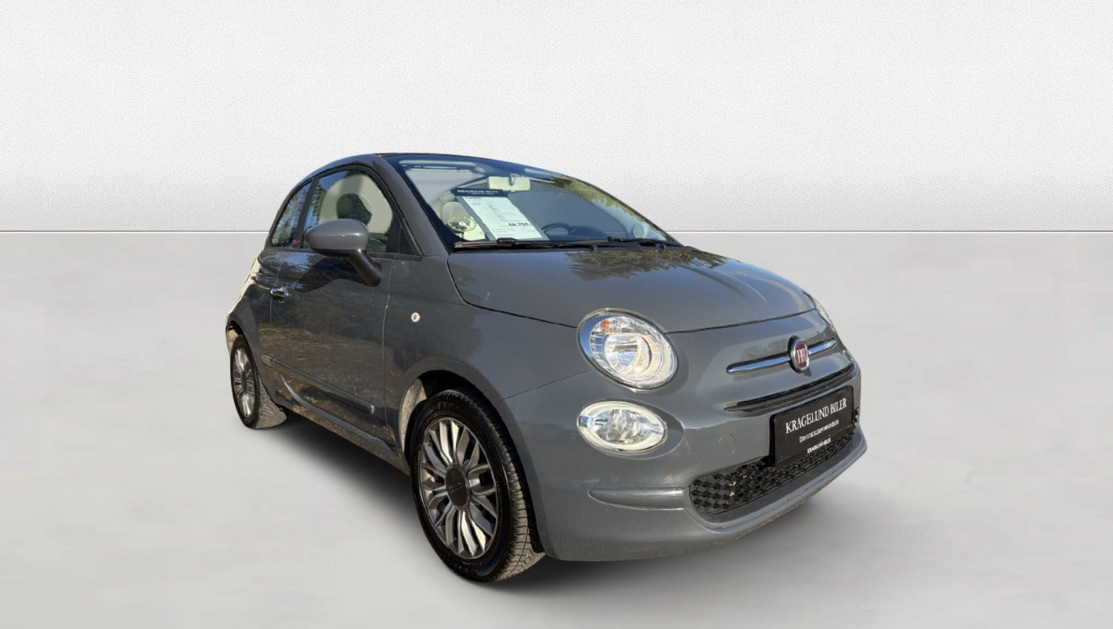 Grøn Fiat 500C fra 2018