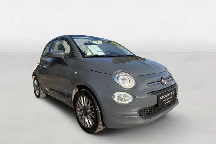 Grøn Fiat 500C fra 2018