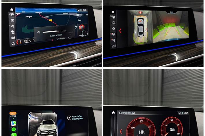 Blå BMW 530d fra 2017