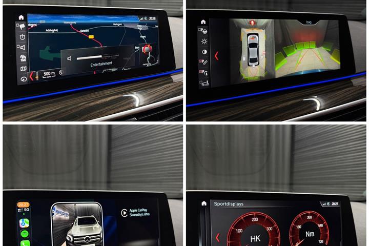 Blå BMW 530d fra 2017