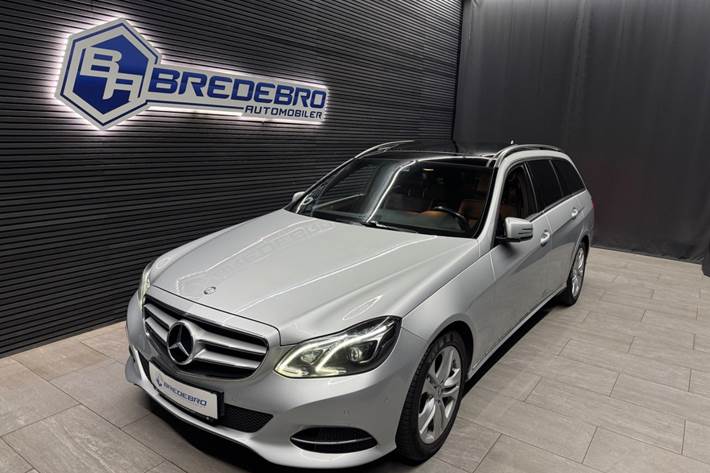 Sølv Mercedes E400 fra 2015