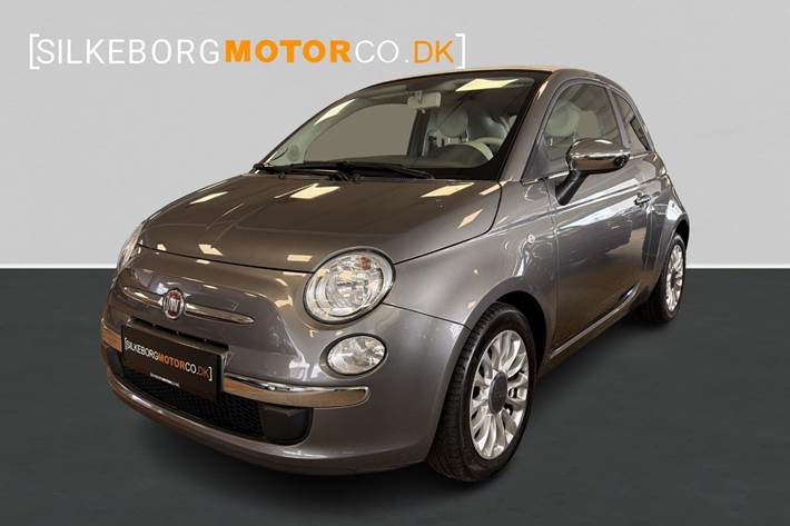 Grå Fiat 500C fra 2015 set udefra
