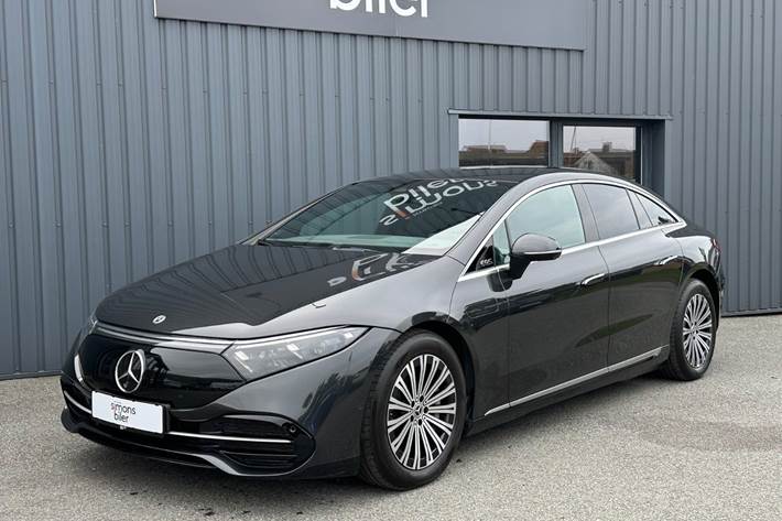 Grå Mercedes EQS450+ fra 2022