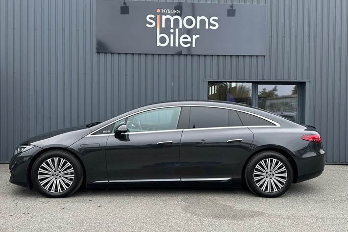 Grå Mercedes EQS450+ fra 2022