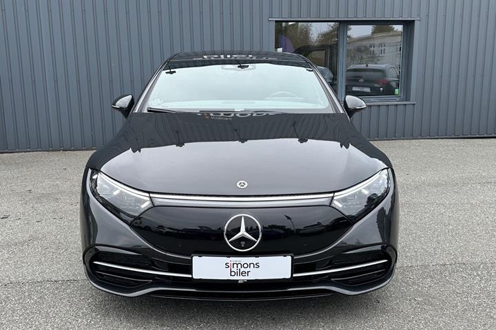 Grå Mercedes EQS450+ fra 2022
