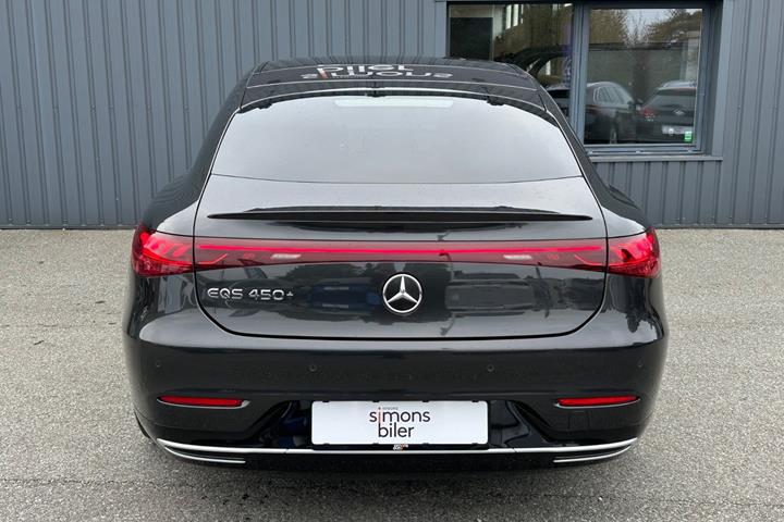 Grå Mercedes EQS450+ fra 2022
