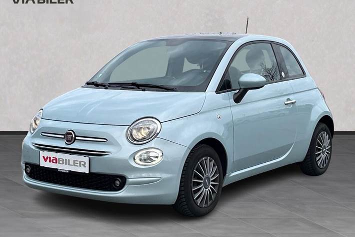 Grøn Fiat 500 fra 2020