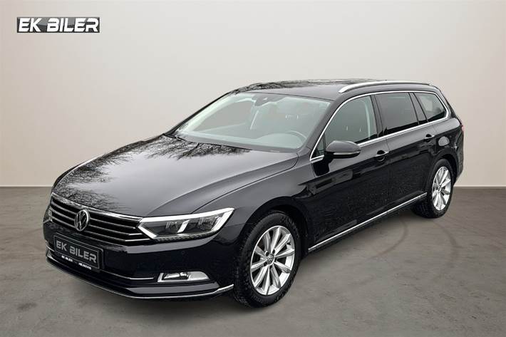 Sort VW Passat fra 2018