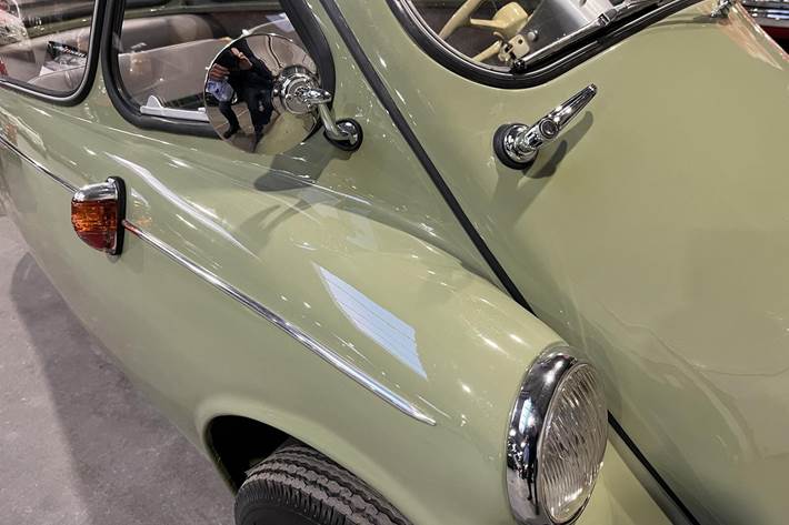 Grøn Heinkel 150 fra 1956